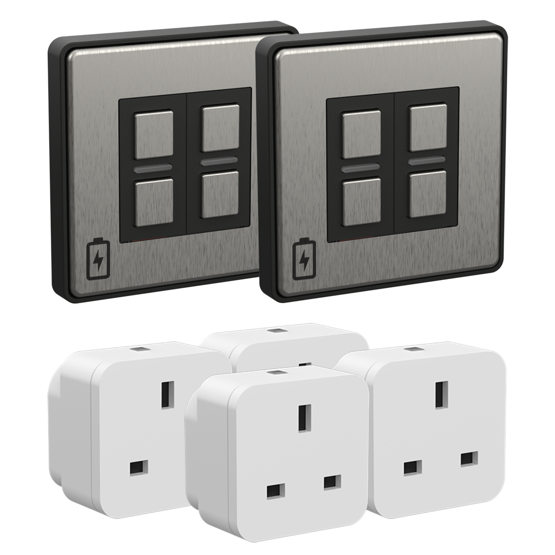 Indoor Wire-Free Bundle - Stainless Steel