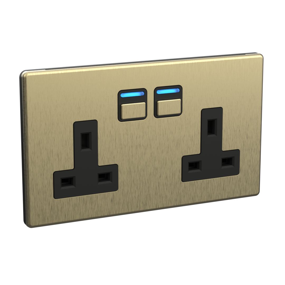 2 Gang Smart Socket, 2 Way Socket | Lightwave