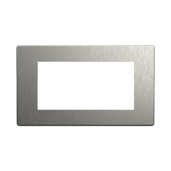 Dimmer Faceplate (4 Gang) - Stainless Steel