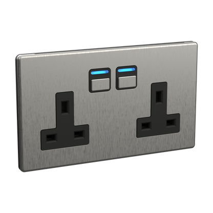 Smart Socket (2 gang) - White