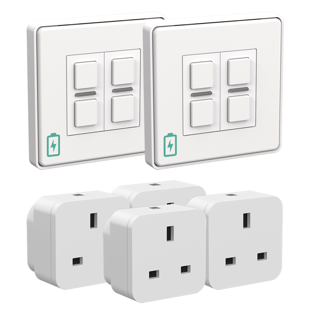 Indoor Wire-Free Bundle - White Metal